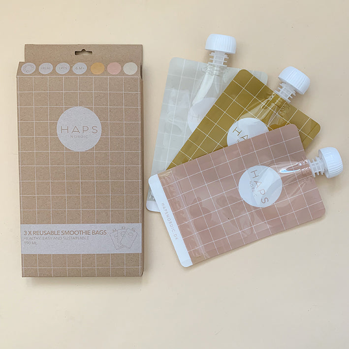 Haps Nordic 3-pack Smoothie Bags Smoothie Bags Warm