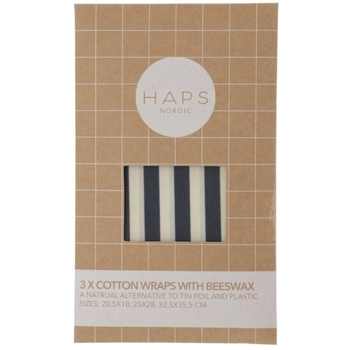 Haps Nordic Cotton wrap with beeswax Cotton wrap Cold marine stripe
