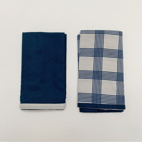 Haps Nordic Gift wrap 2-pack Gift wrap Petrolium/French grid