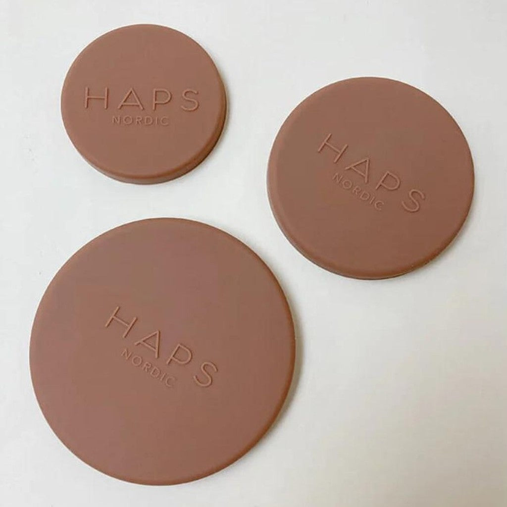 Haps Nordic Silicone lids, Steel trio 5/6/8 extra parts Terracotta
