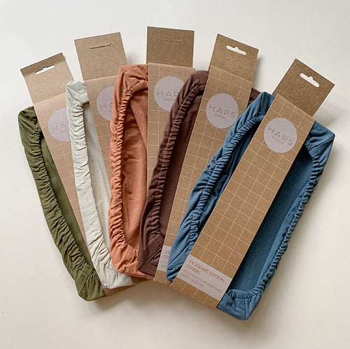 Haps Nordic Square Cotton cover 2-pack solid Cotton cover Terracotta pack