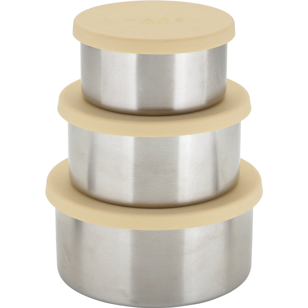 Haps Nordic Steel trio large Food jar Sun light