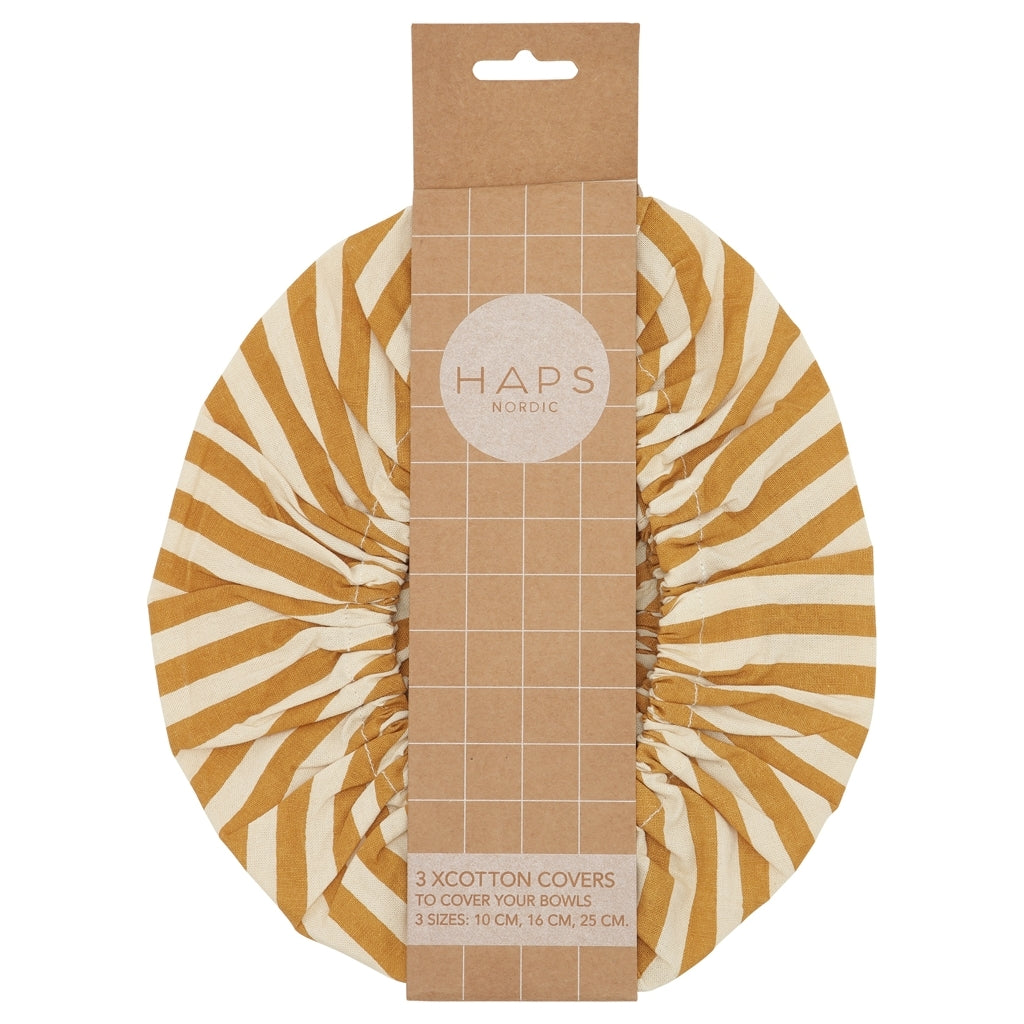 Haps Nordic Cotton covers Cotton cover Marine stripe Mustard/nature