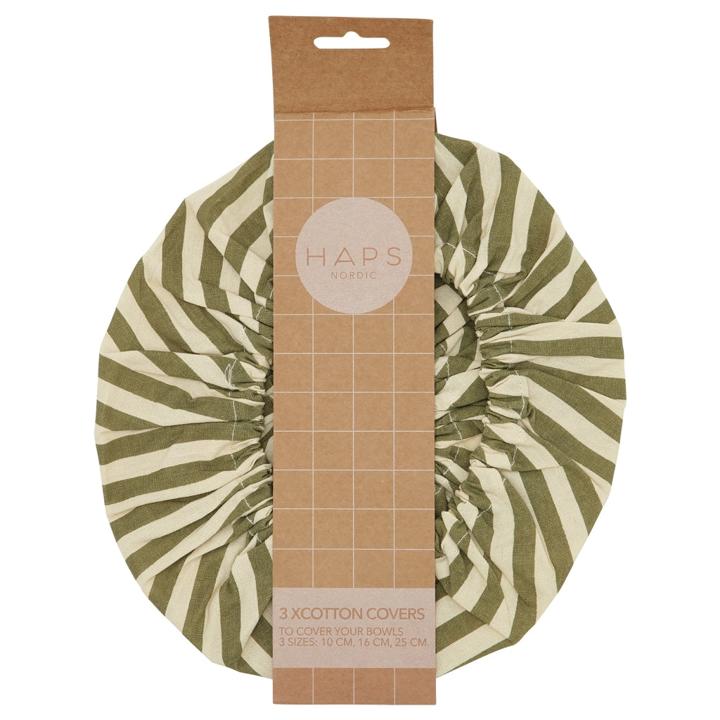 Haps Nordic Cotton covers Cotton cover Marine stripe Olive/nature