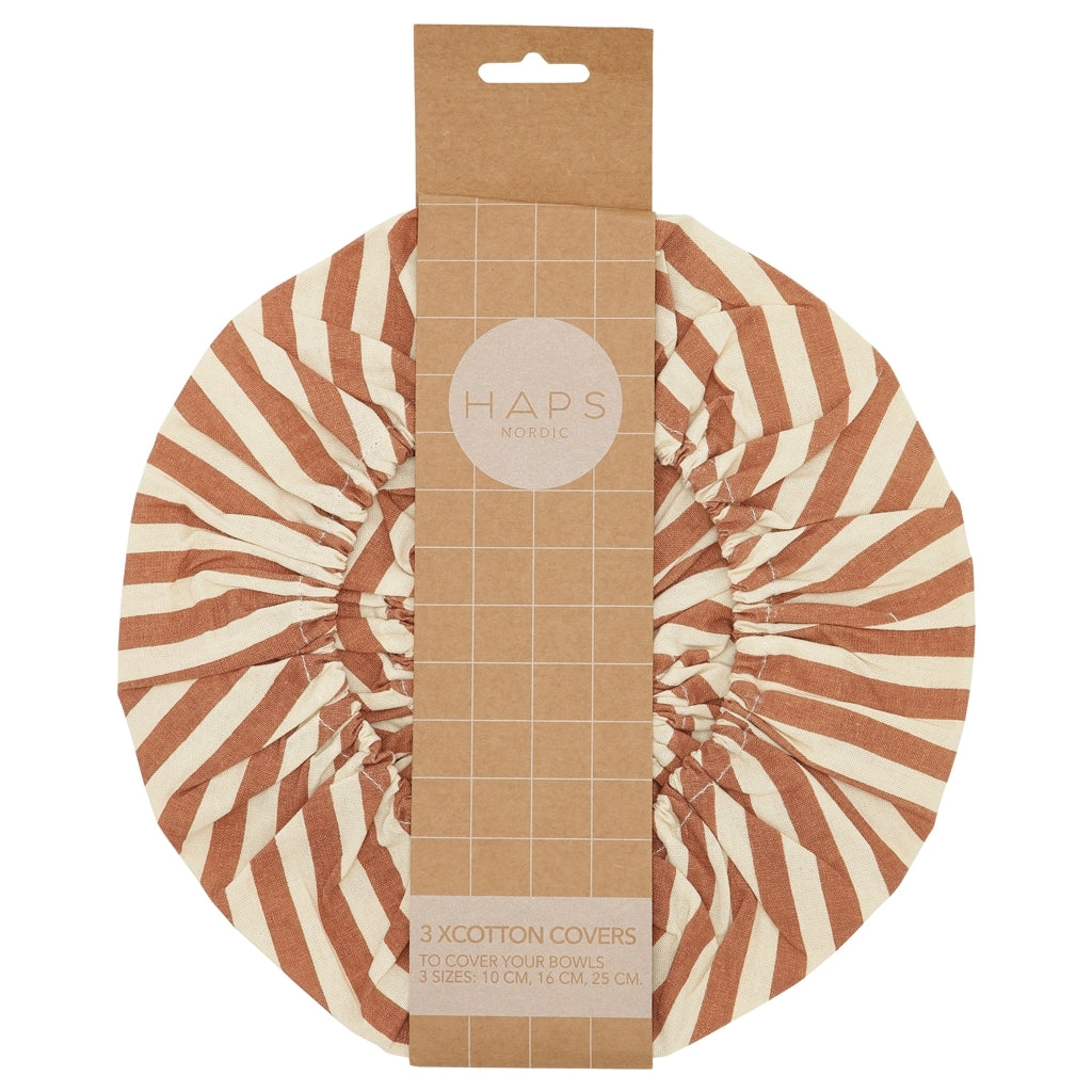Haps Nordic Cotton covers Cotton cover Marine stripe Terracotta/Nature
