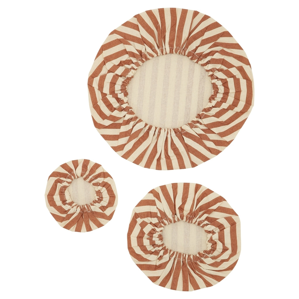 Haps Nordic Cotton covers Cotton cover Marine stripe Terracotta/Nature