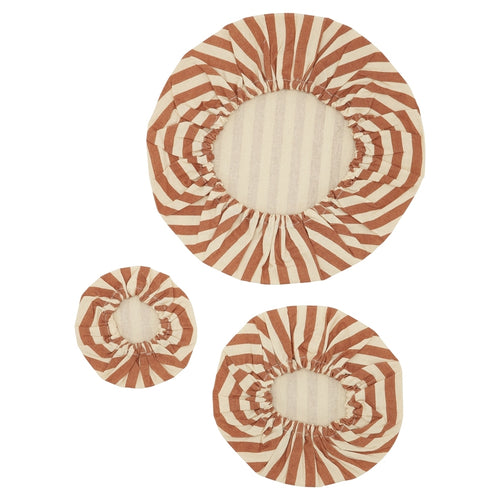 Haps Nordic Cotton covers Cotton cover Marine stripe Terracotta/Nature