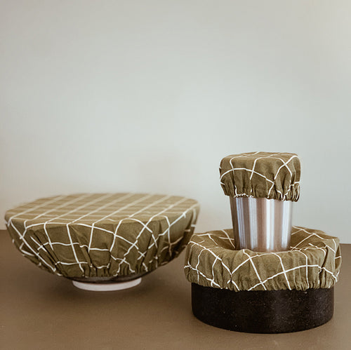 Haps Nordic Cotton covers Cotton cover Olive check