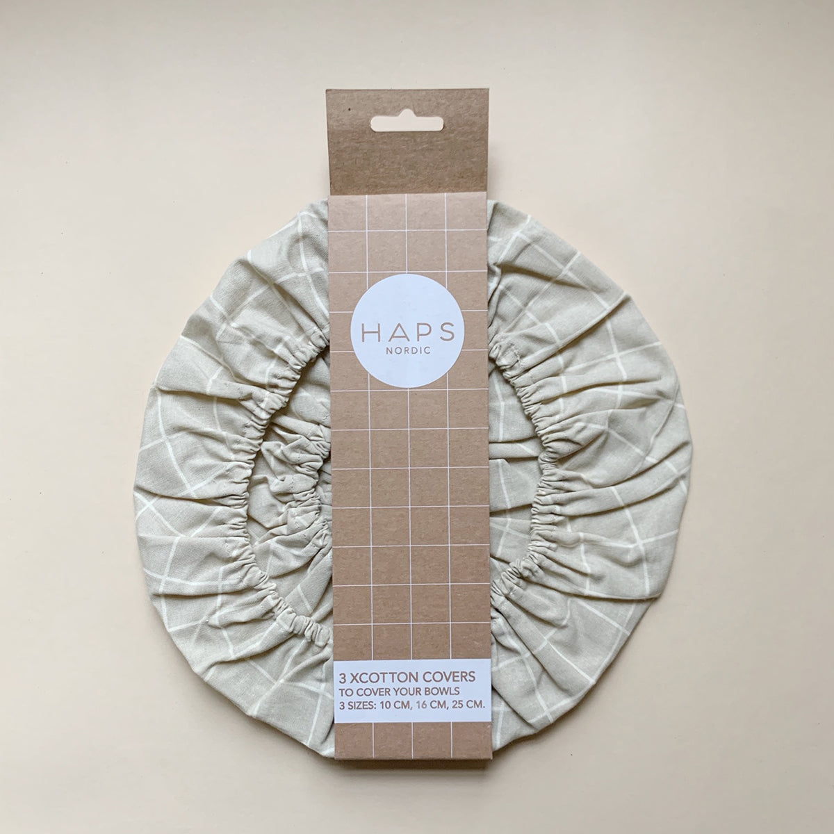 Haps Nordic Cotton covers Cotton cover Oyster Grey Check