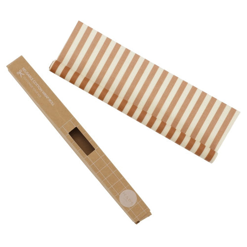 Haps Nordic Cotton wrap roll Cotton wrap Marine stripe Mustard/nature