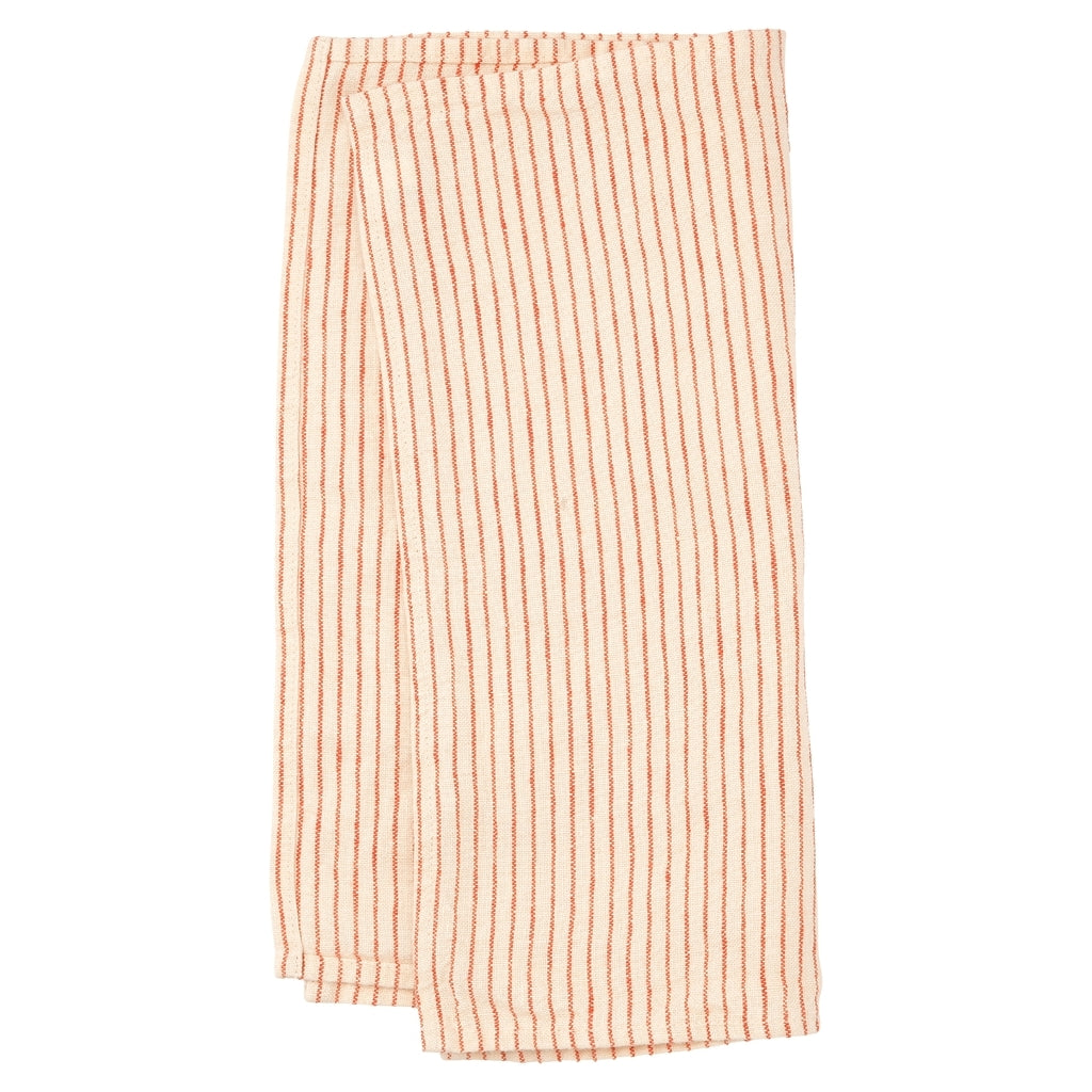 Haps Nordic Linen Napkin 2-pack Napkins Pin stripe Vanilla/Chili