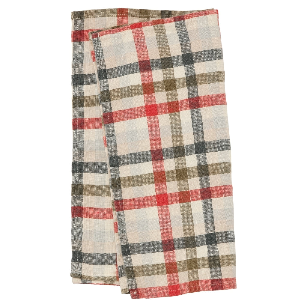 Haps Nordic Linen Napkin 2-pack Napkins Unique check, Chili