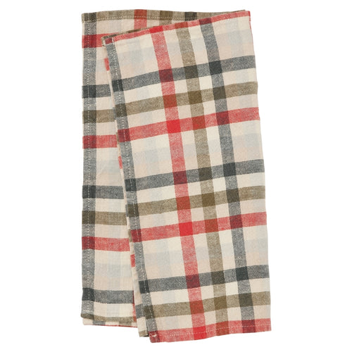 Haps Nordic Linen Napkin 2-pack Napkins Unique check, Chili