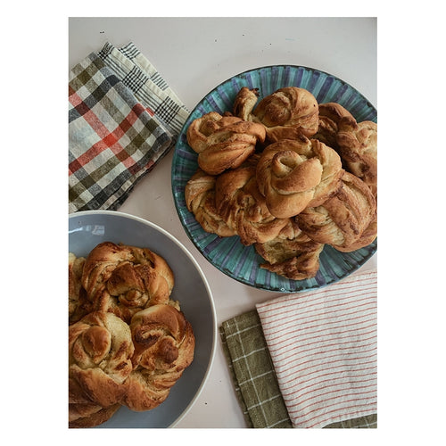 Haps Nordic Linen Napkin 2-pack Napkins Unique check, Chili