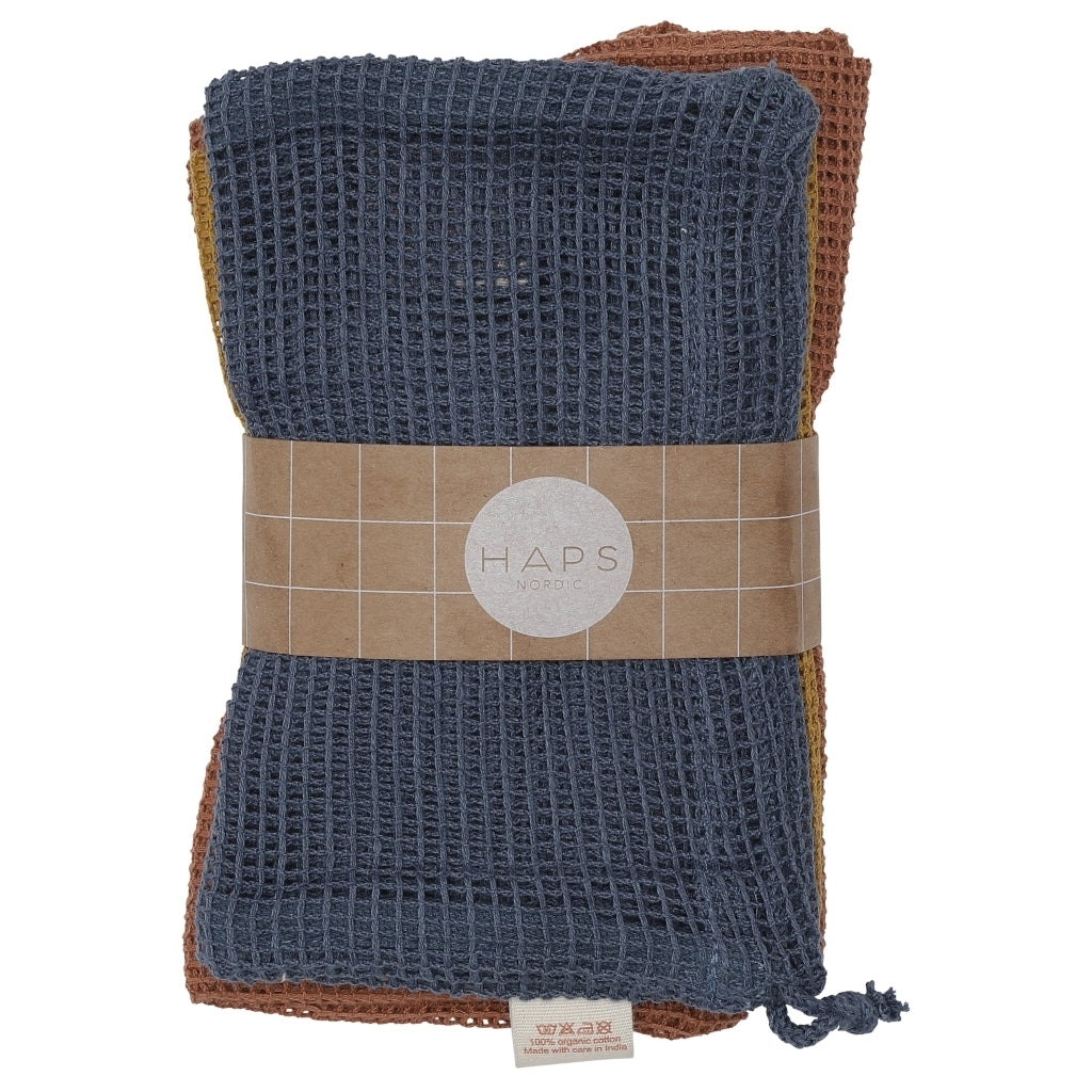 Haps Nordic Mesh bags 3-pack Mesh bag Autumn mix