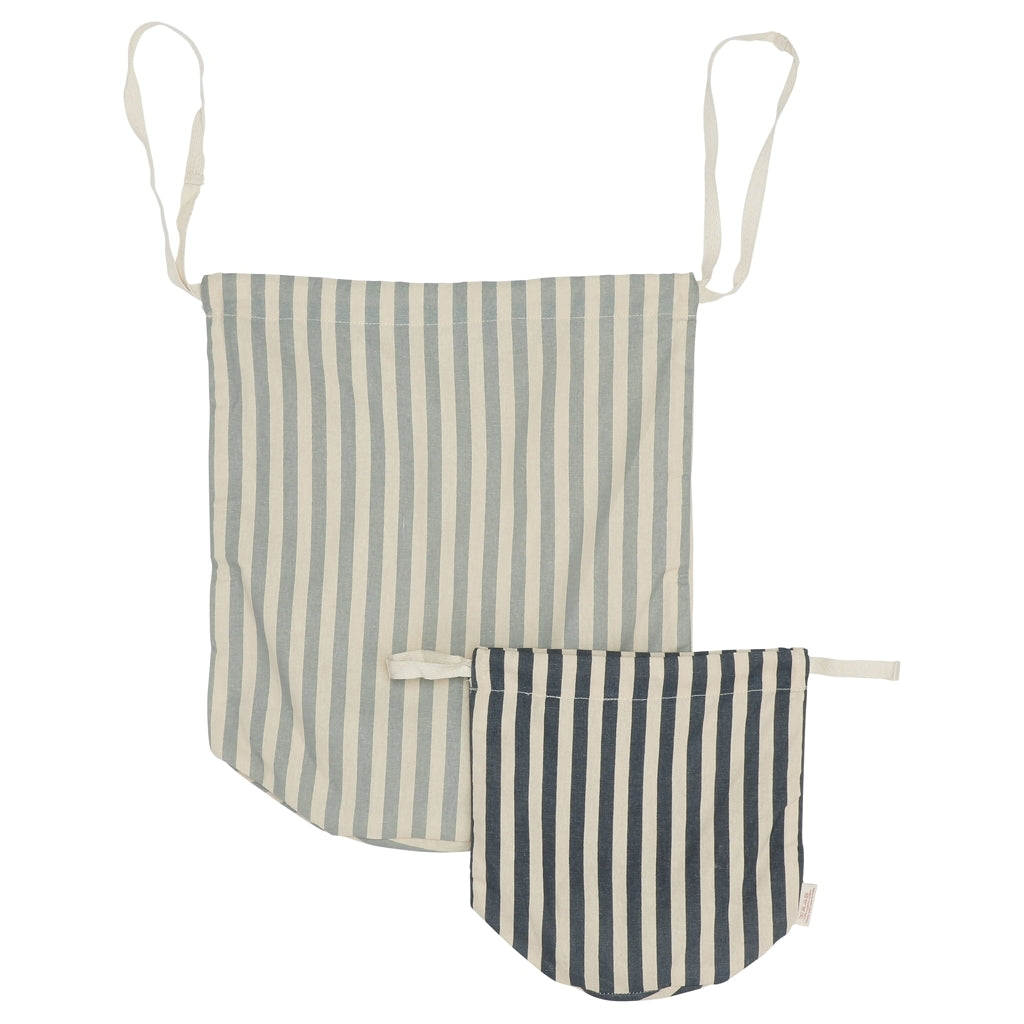 Haps Nordic Multi bag 2-pack Multi bag Marine stripe Petrolium/pigeon