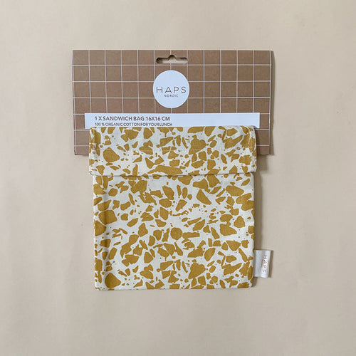 Haps Nordic Sandwich bag Sandwich bag Mustard Terrazzo