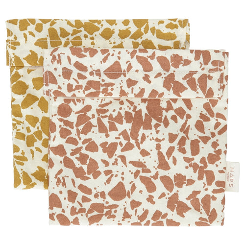 Haps Nordic Sandwich bag 2-pak Sandwich bag Autumn terrazzo