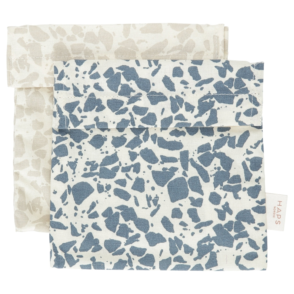 Haps Nordic Sandwich bag 2-pak Sandwich bag Winter terrazzo