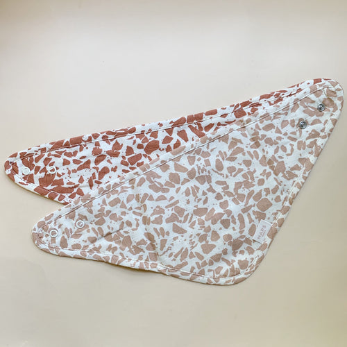 Haps Nordic Sui Muslin Mini Bib Mini Bib Warm Terrazzo