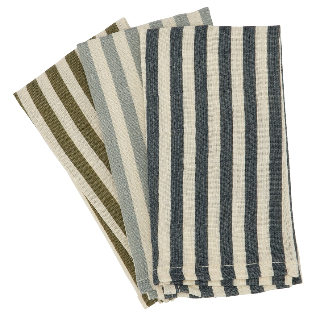 Haps Nordic Sui Muslin Wash Cloths Wash Cloths Marine stripe cold