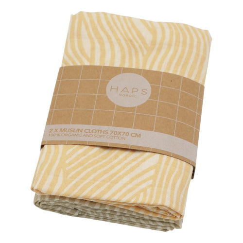 Haps Nordic Wash cloth 2-pack Wash Cloths Summer wave print