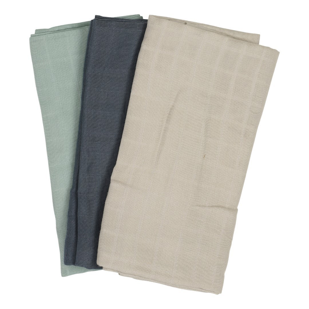 MUSLIN CLOTHS - 3 pack - Cold