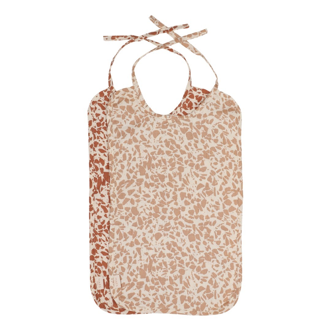 MUSLIN BIB LONG - Warm Terrazzo