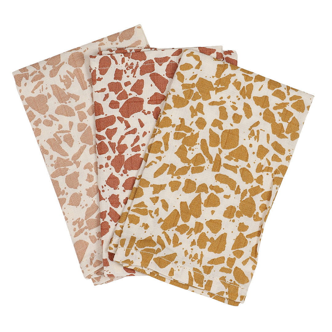 WASH CLOTHS 3-PACK - Warm Terrazzo