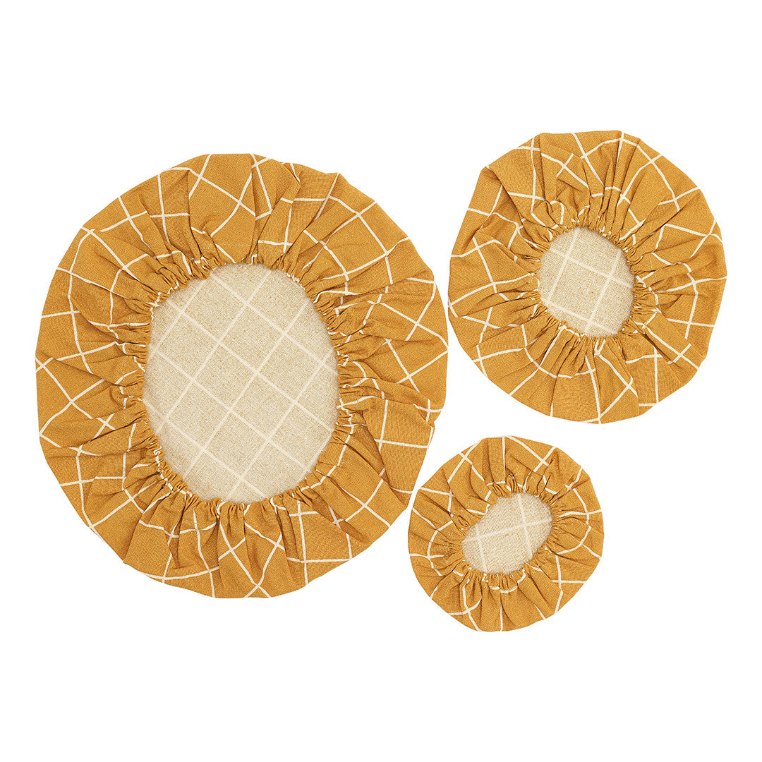 COTTON COVERS - Mustard Check