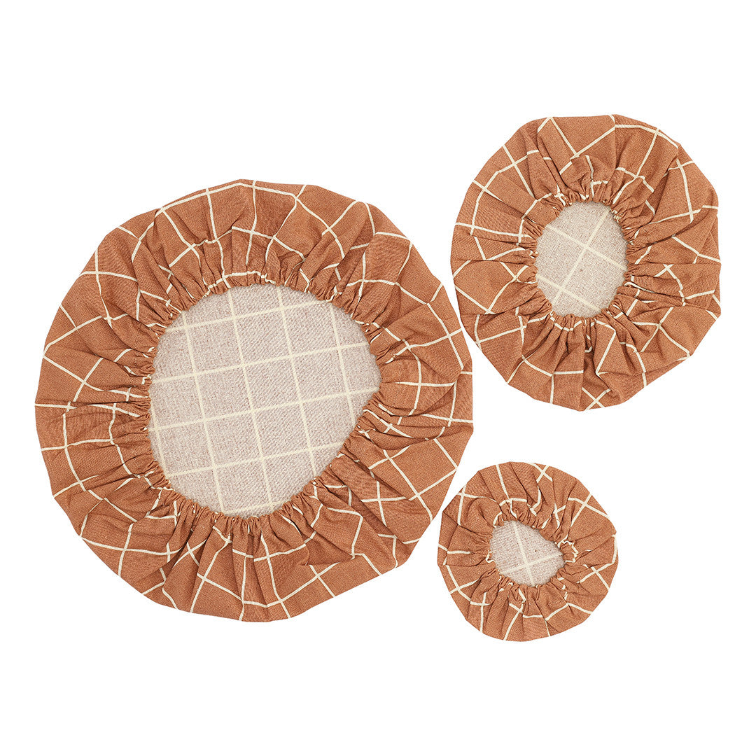 COTTON COVERS - Terracotta Check