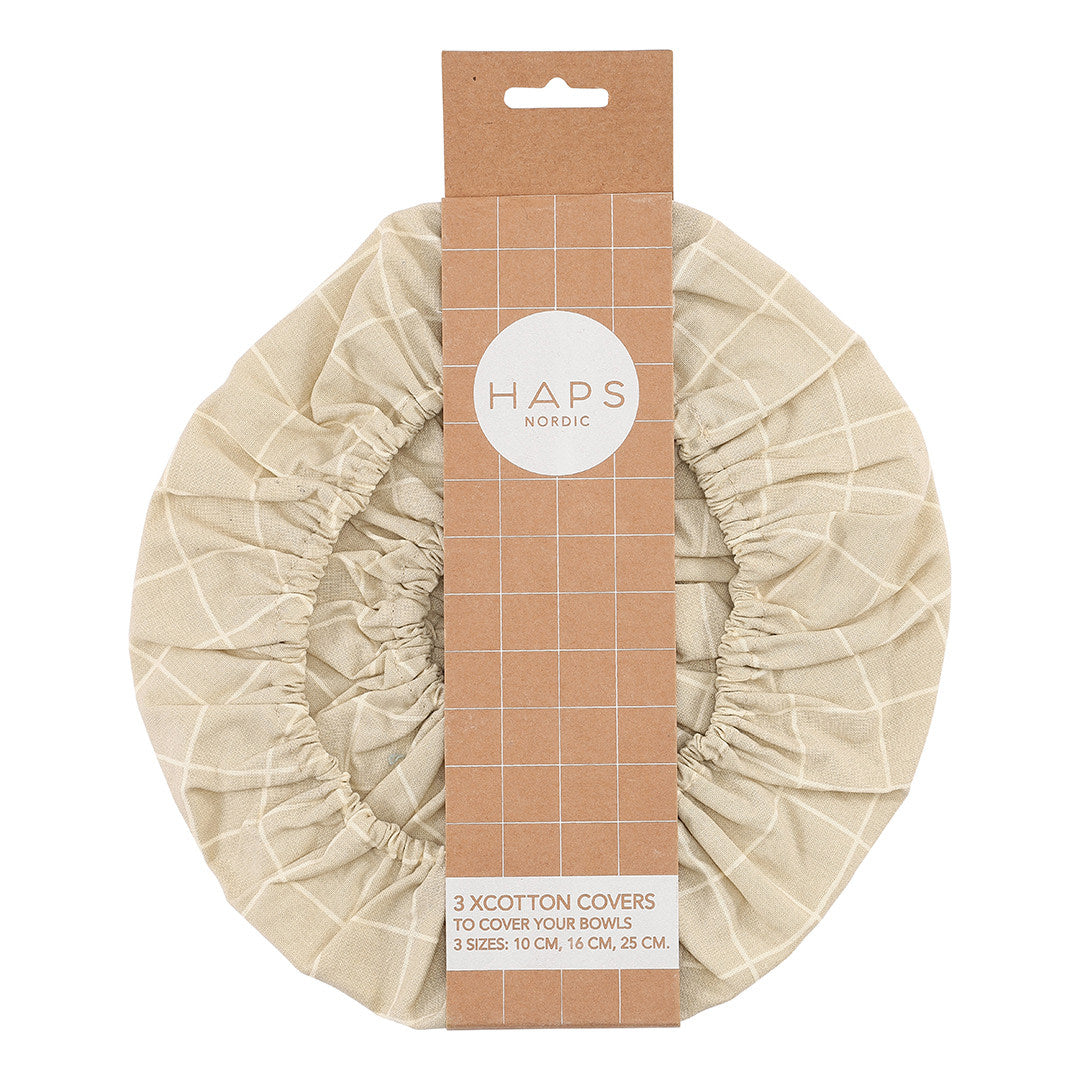 COTTON COVERS - Oyster Grey Check