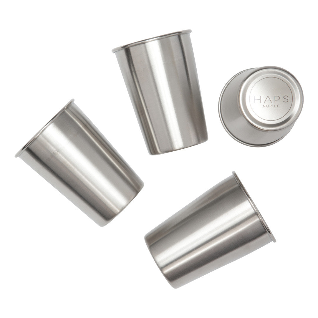 4-PACK REUSABLE CUPS - Steel