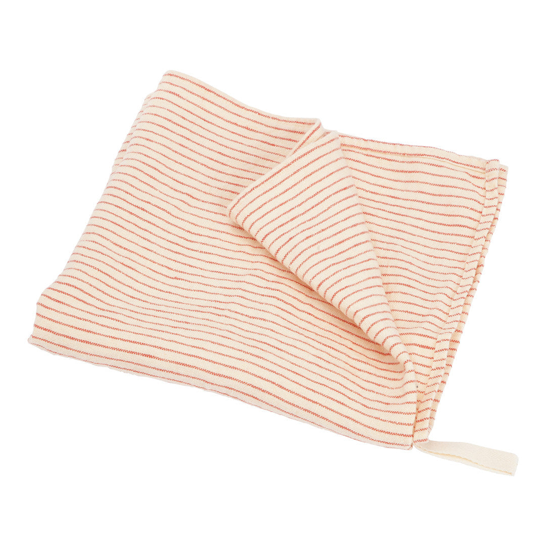 LINEN KITCHEN TOWEL - 1 pcs - Pin stripe Vanilla/Chili