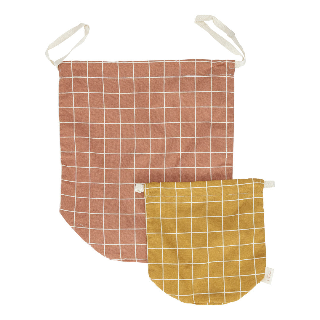 MULTI BAG 2-PACK - Autumn check