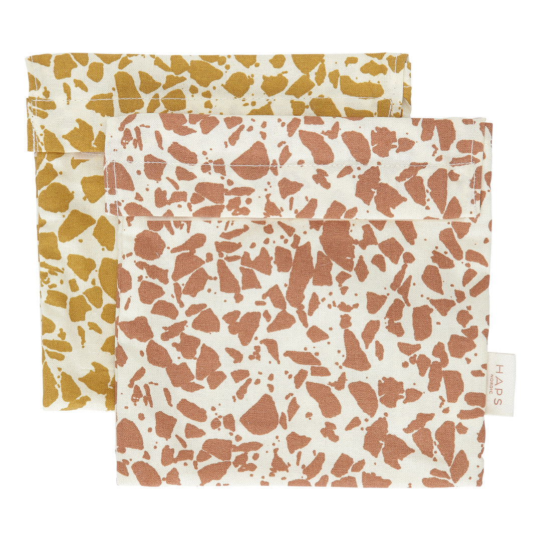 SANDWICH BAG 2-PACK - Autumn terrazzo