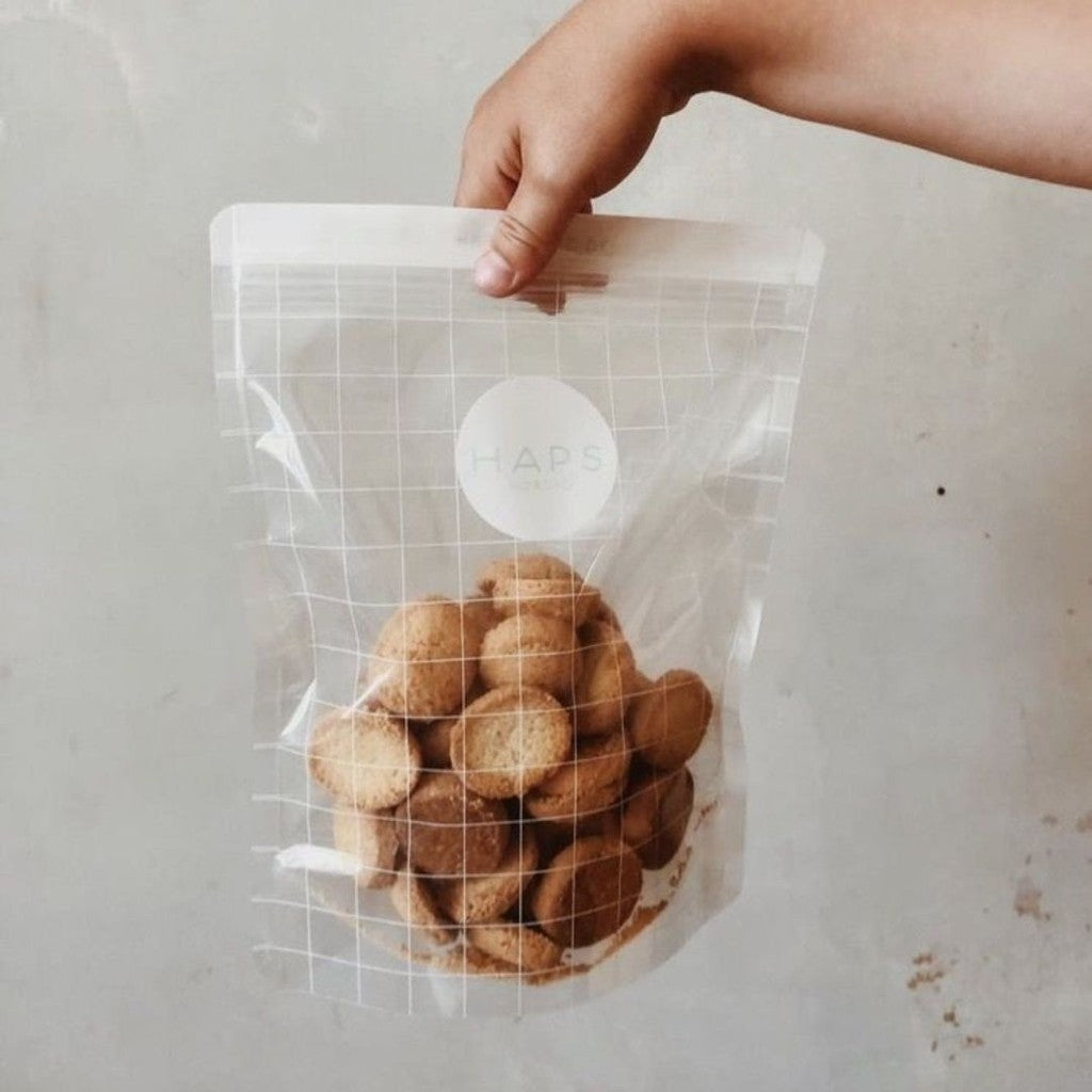 Haps Nordic 3-pak Reusable Snack Bag 1000 ml Snack bags Transparent Check