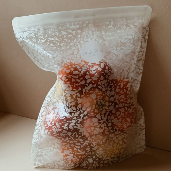 Haps Nordic 3-pak Reusable Snack Bag 5 liter Snack bags Transparent Terrazzo