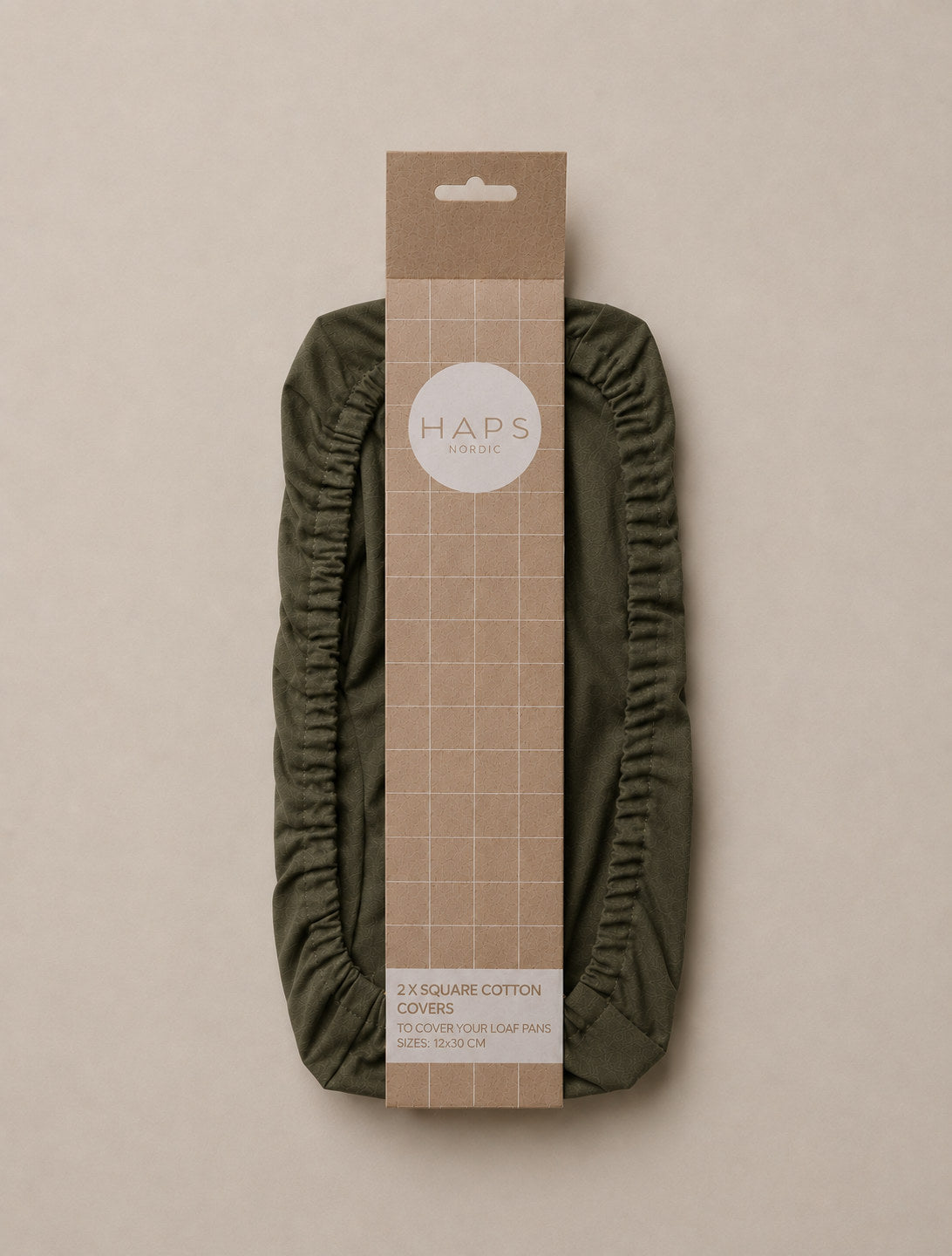 SQUARE COTTON COVER 2-PACK - Olive pack