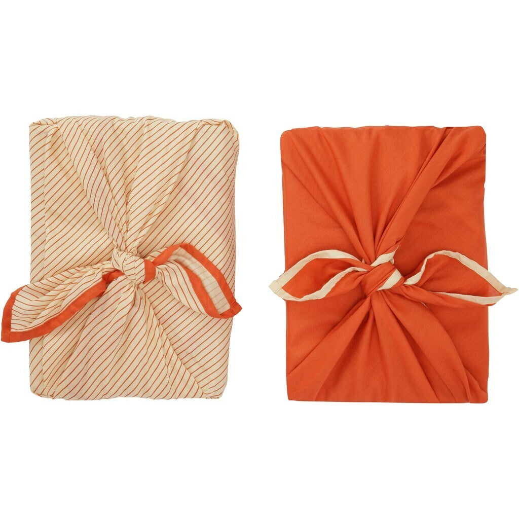 Haps Nordic Gift wrap 2-pack Gift wrap Chili/Pin stripe