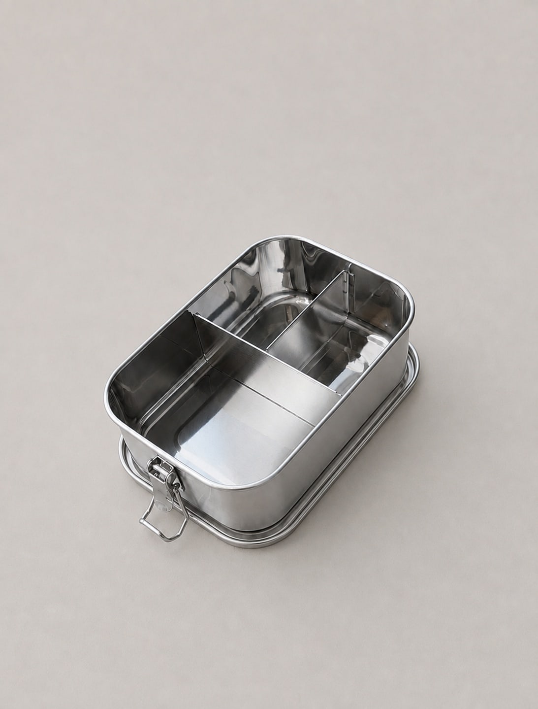 3 COMPARTMENTS LUNCH BOX - Steel