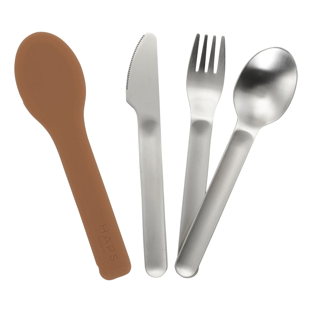 Haps Nordic Kids cutlery set Cutlery Terracotta