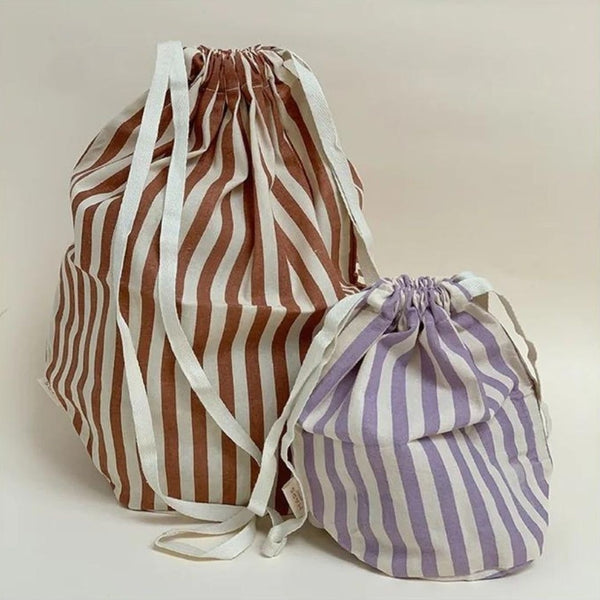 Haps Nordic Multi bag 2-pack Multi bag Marine stripe Terracotta/Lavender