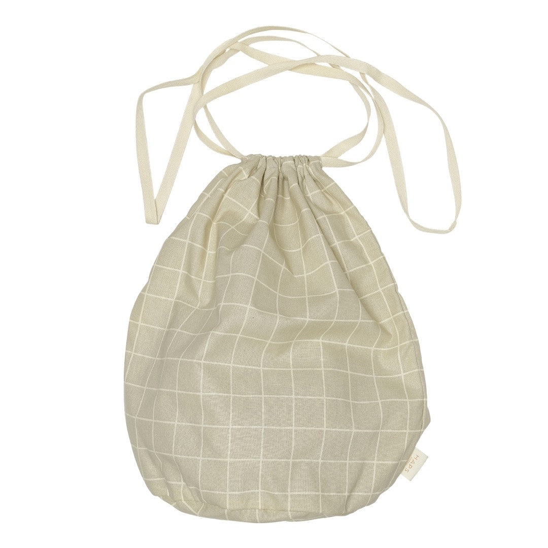 MULTI BAG LARGE - Oyster Grey Check