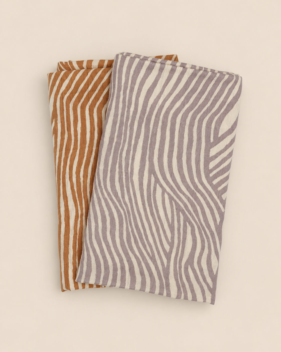 MUSLIN CLOTH 2-PACK - Spring wave print