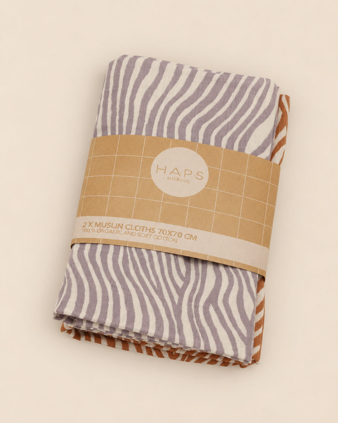 MUSLIN CLOTH 2-PACK - Spring wave print