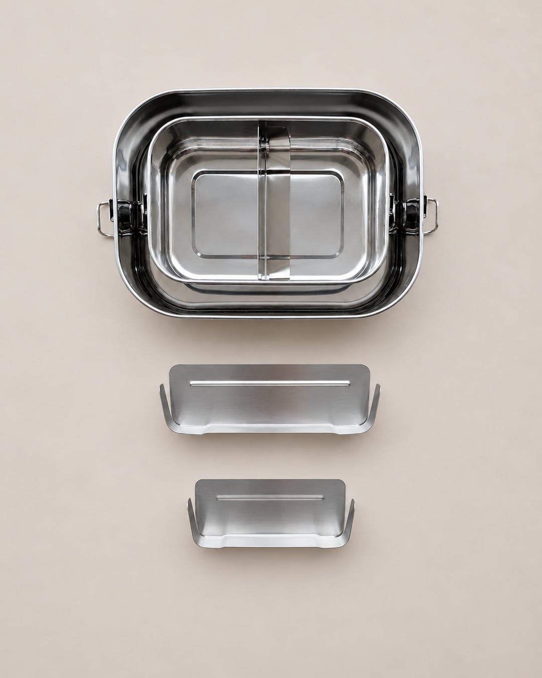 Lunchbox divider 800 ml. - Steel