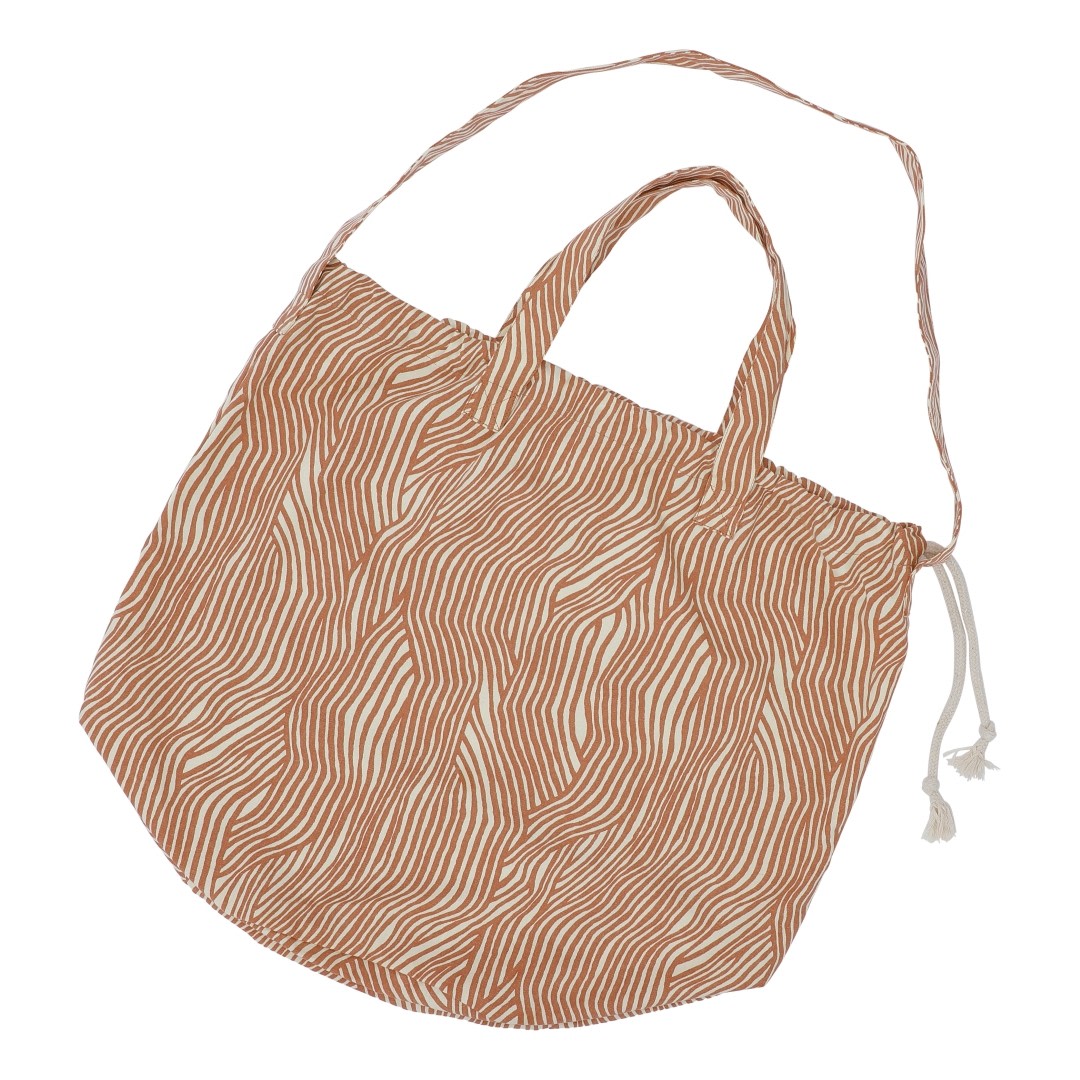 SHOPPING BAG - Terracotta Wave