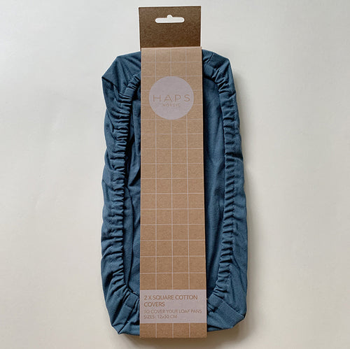 Haps Nordic Square Cotton cover 2-pack solid Cotton cover Ocean pack