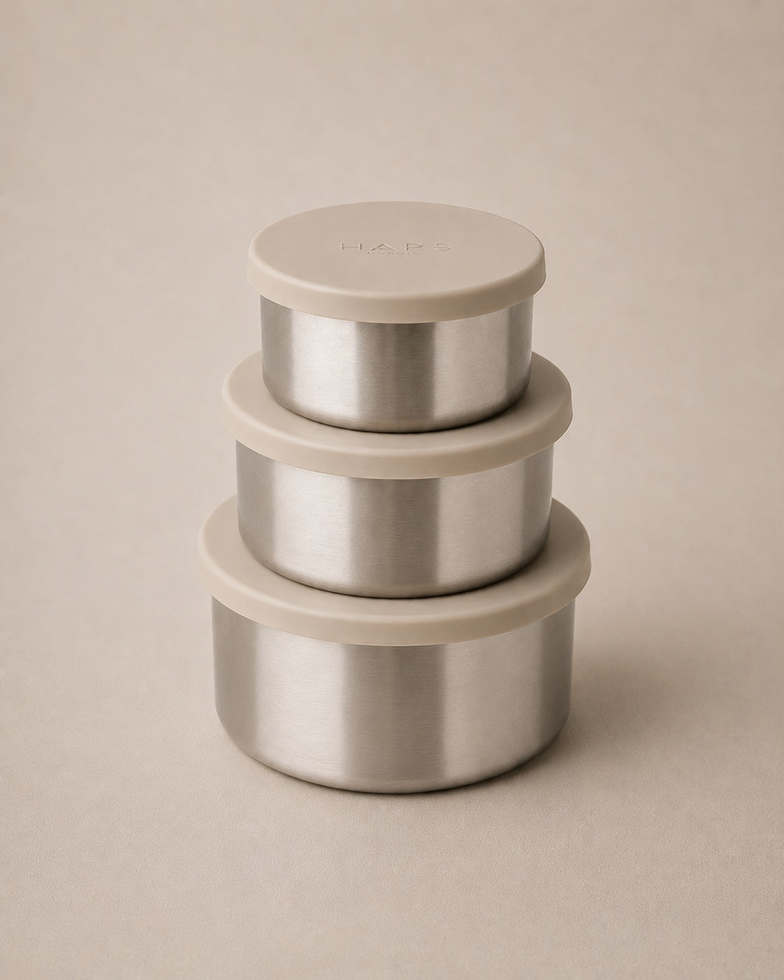 STEEL TRIO LARGE - 3 pack - Oyster Grey